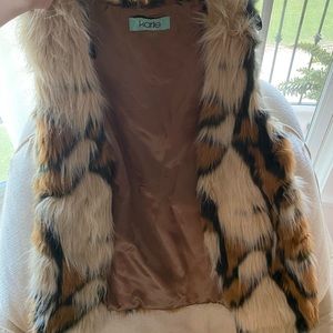 Faux fur vest